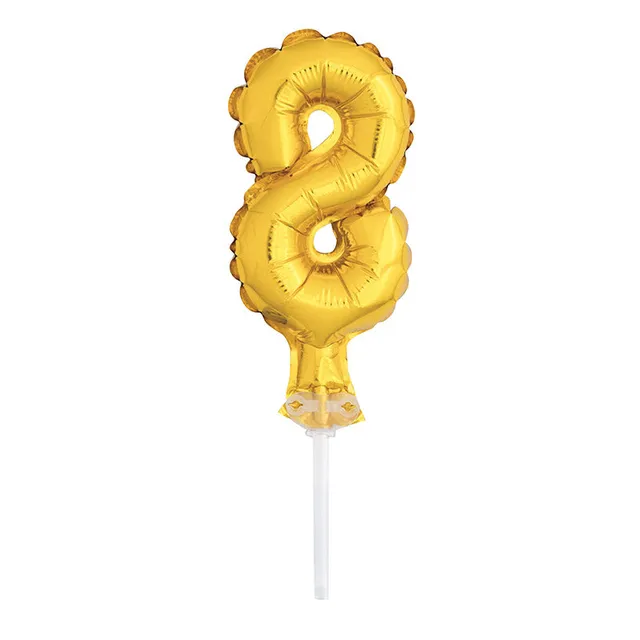 das-kost-mland-tortendeko-ballonzahl-8-gold-13cm image 1