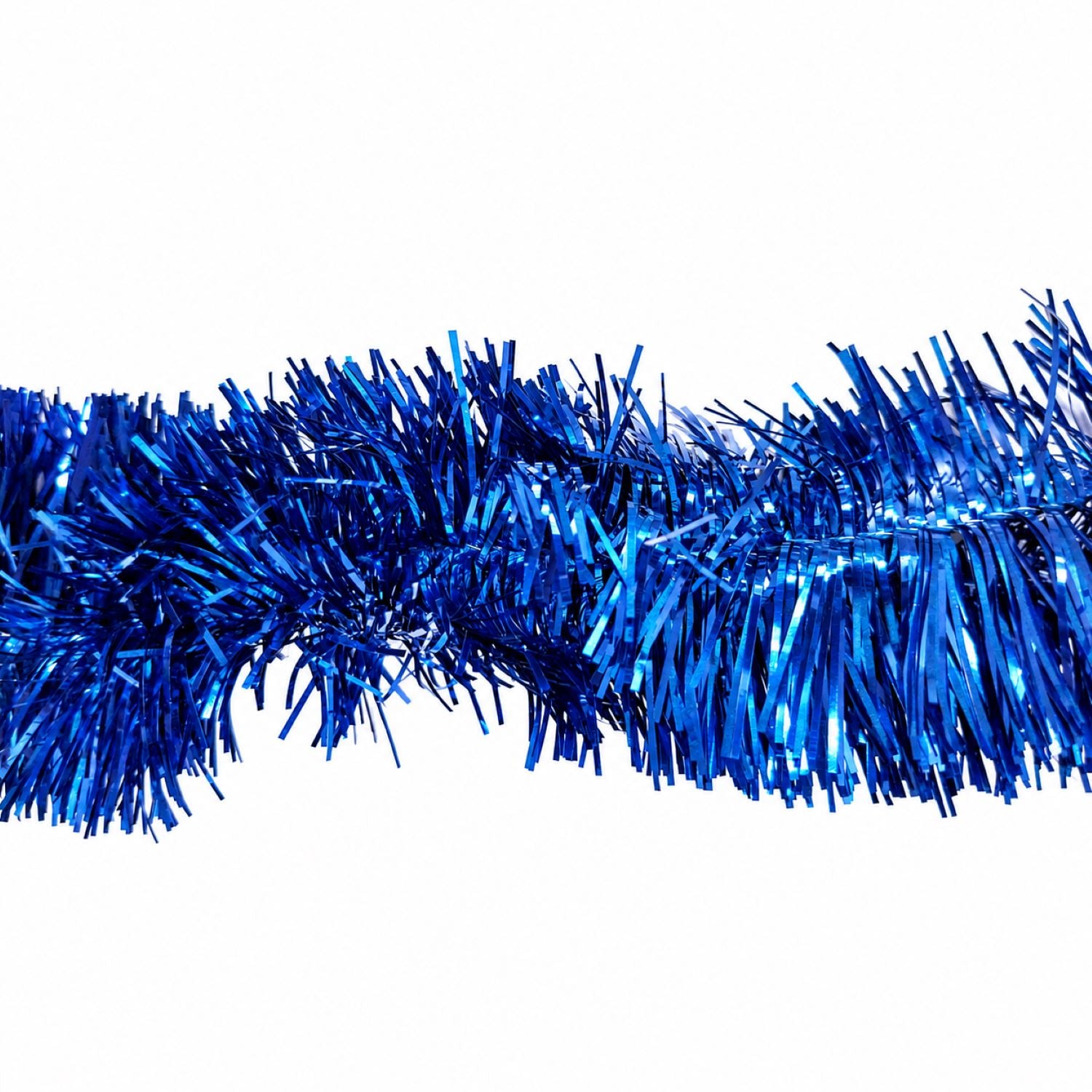das-kost-mland-dekorationen-girlande-lametta-3m-blau-glanz image 3