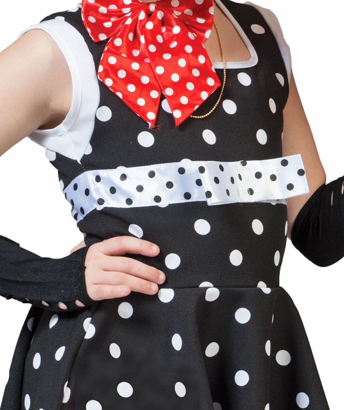 das-kost-mland-m-dchen-retro-kost-m-dolly-kleid-schwarz-wei-gr-128 image 3