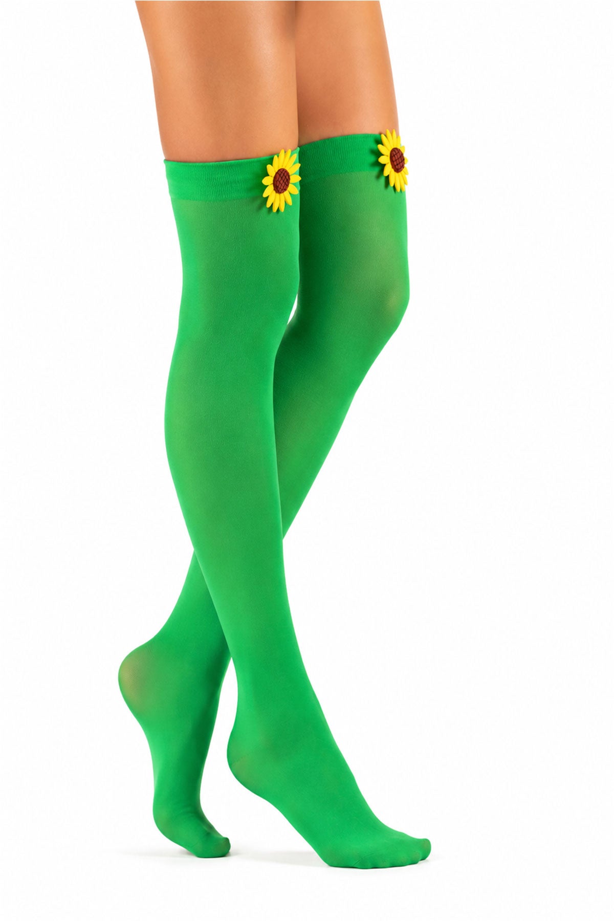 das-kost-mland-sonnenblume-414011-overknees-gr-n-mit-blume image 2