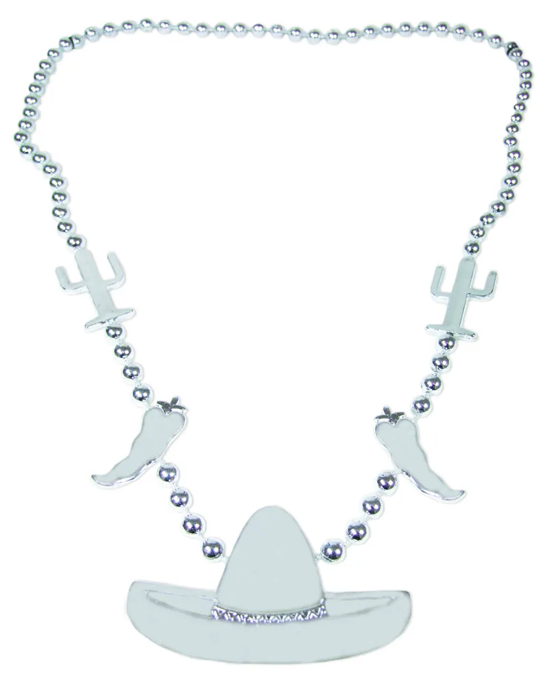 das-kost-mland-accessoires-mexiko-halskette-silber-sombrero image 1
