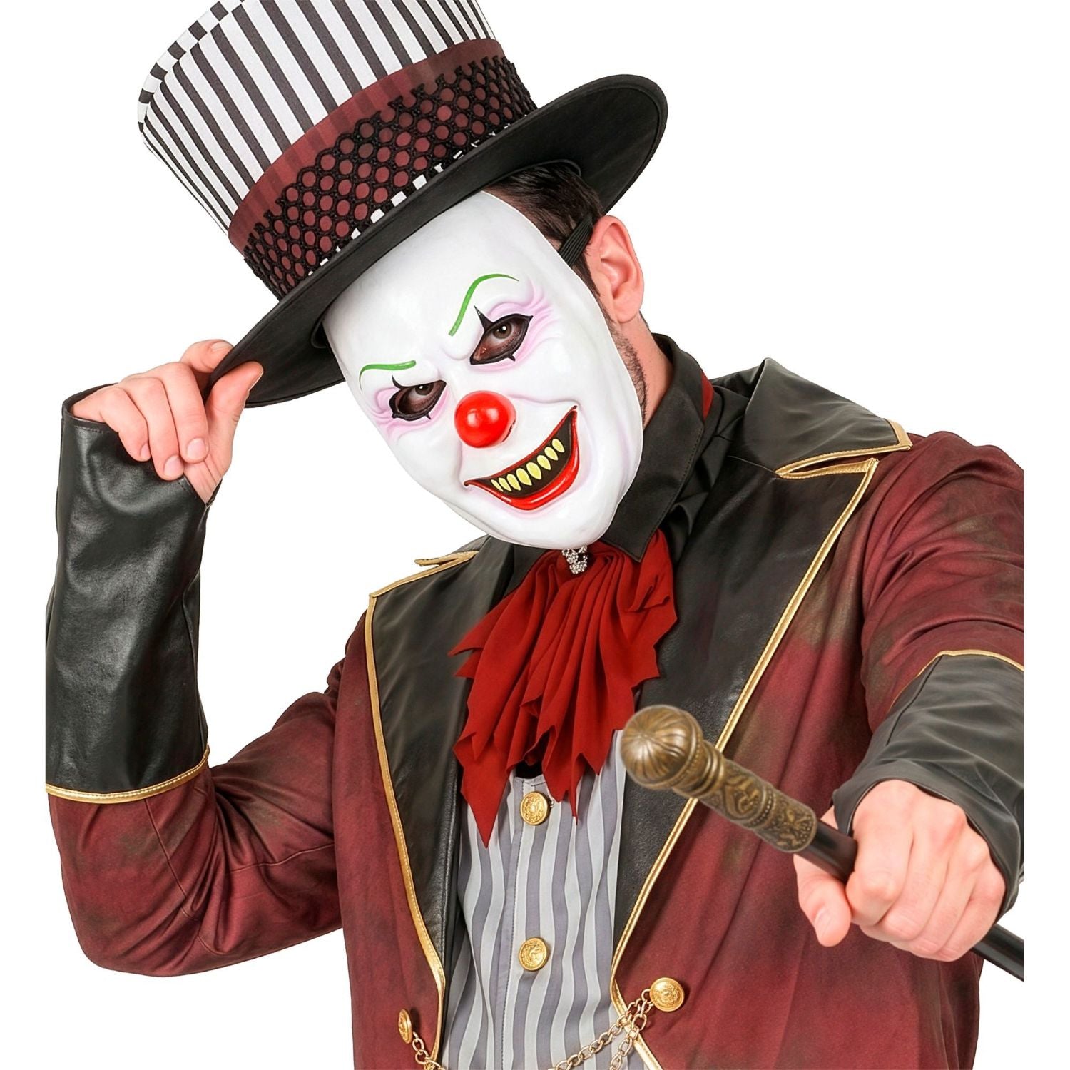 das-kost-mland-killer-clown-maske-wei-horror image 3