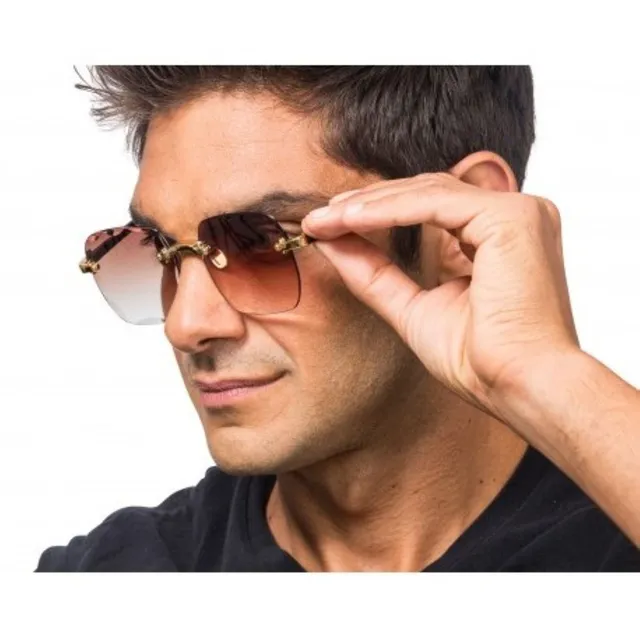 das-kost-mland-accessoires-partybrille-ohne-rahmen-braun-verlauf image 1