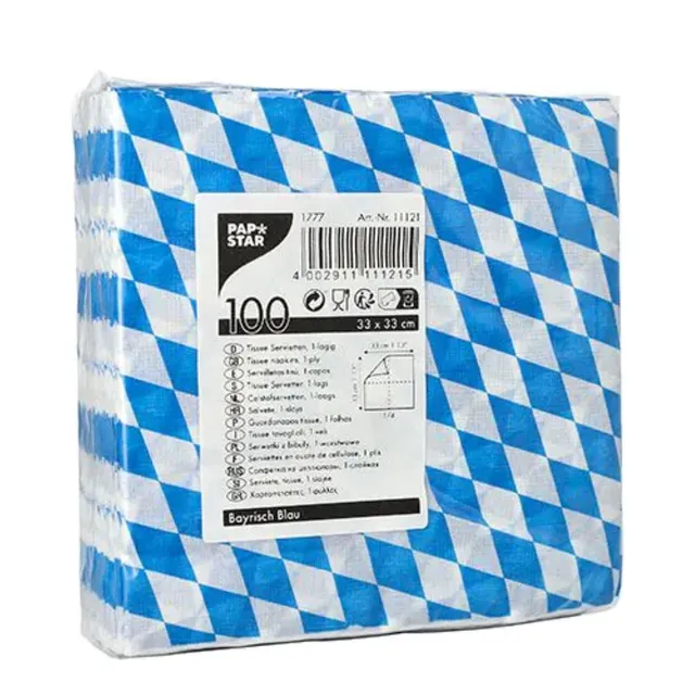 das-kost-mland-bayrisch-blau-servietten-33x33cm-100-stk image 1