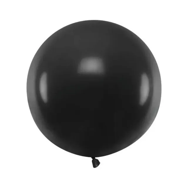das-kost-mland-riesenballon-pastell-schwarz-60-cm-latex image 1