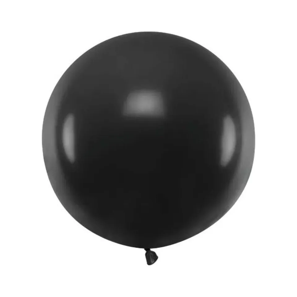 das-kost-mland-riesenballon-pastell-schwarz-60-cm-latex image 1