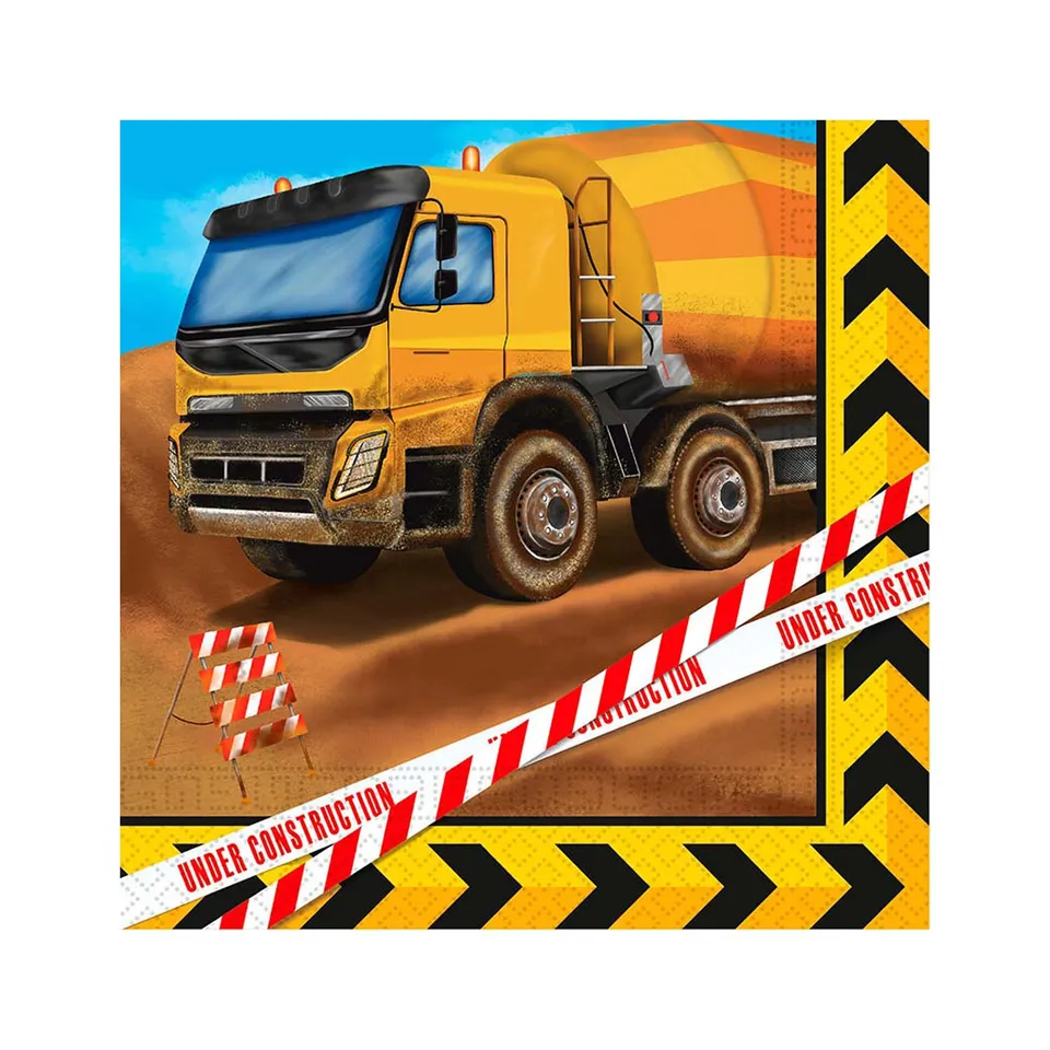 das-kost-mland-dekorationen-servietten-baustelle-20-stk-33x33 image 1