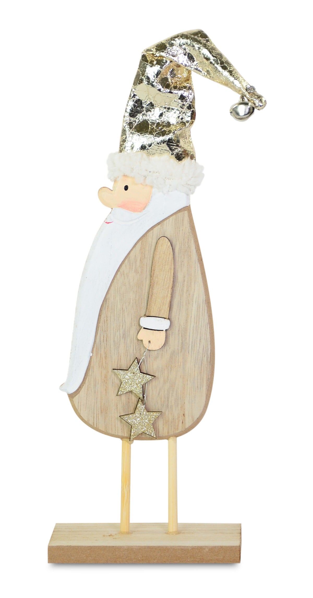 riffelmacher-santa-weihnachtsmann-holz-goldm-tze-9x26cm image 1