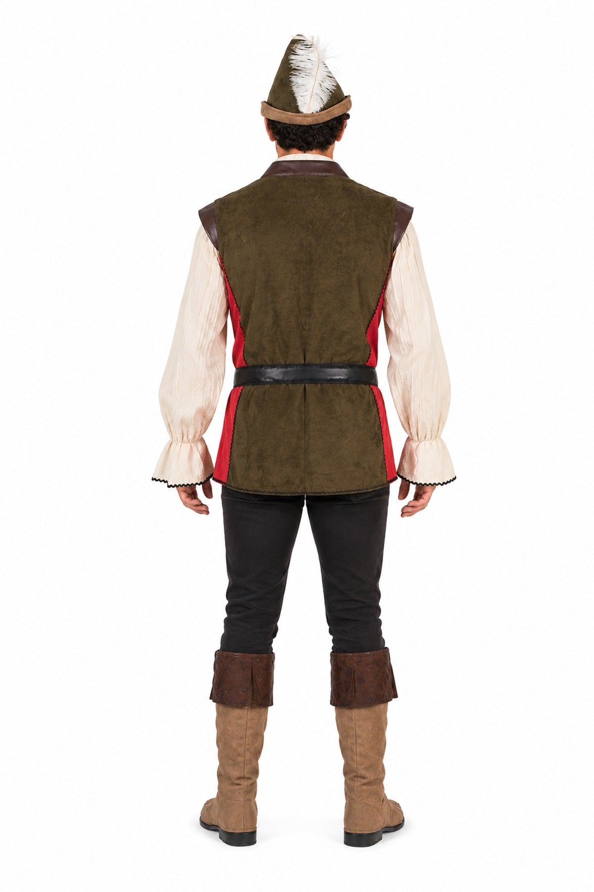 das-kost-mland-herren-robin-hood-kost-m-gr-n-rot-film-party image 6