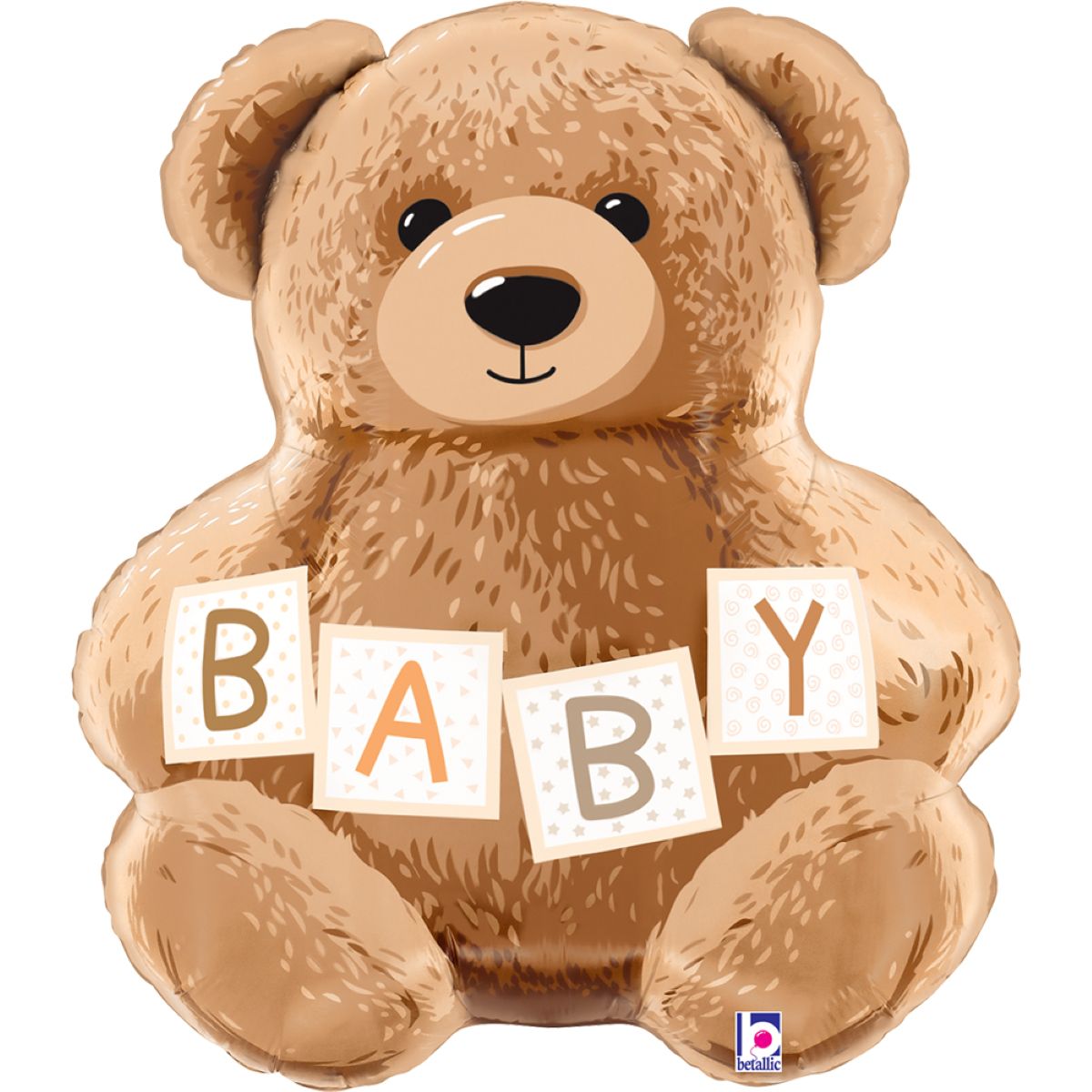 shape-folienballon-baby-teddy-b-r-61cm-helium-luft image 1