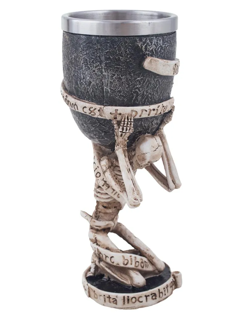 das-kost-mland-dekorationen-halloween-pokal-becher-skelett-18-cm image 1