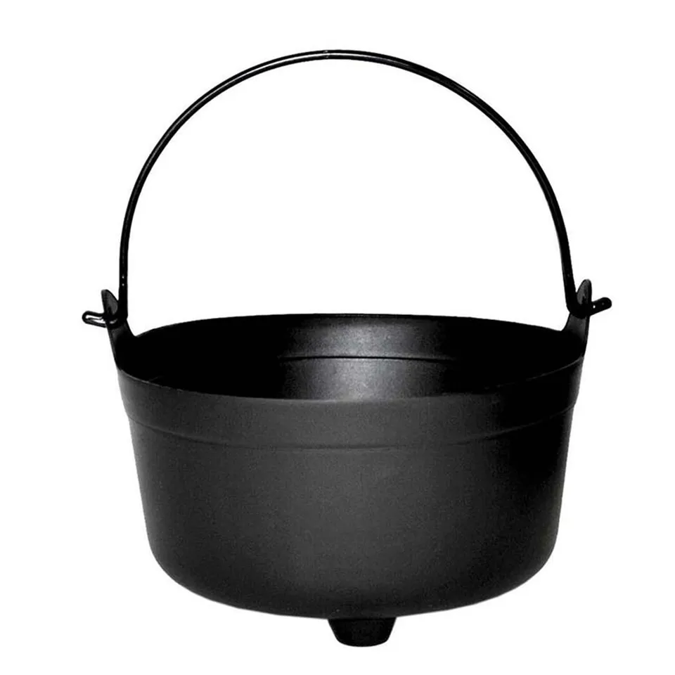 das-kost-mland-dekorationen-hexenkessel-24cm-halloween-schale-schwarz image 1