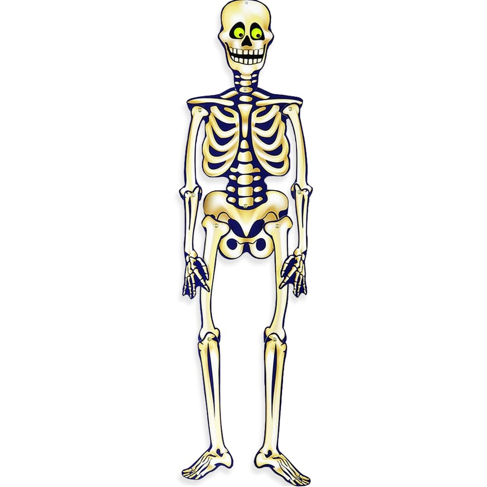 das-kost-mland-halloween-h-nge-skelett-cutout-87cm-deko image 1