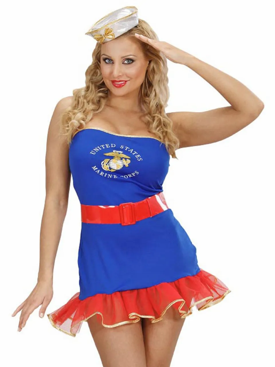 das-kost-mland-navy-matrosin-kost-m-damen-kleid-hut-gr-m image 1