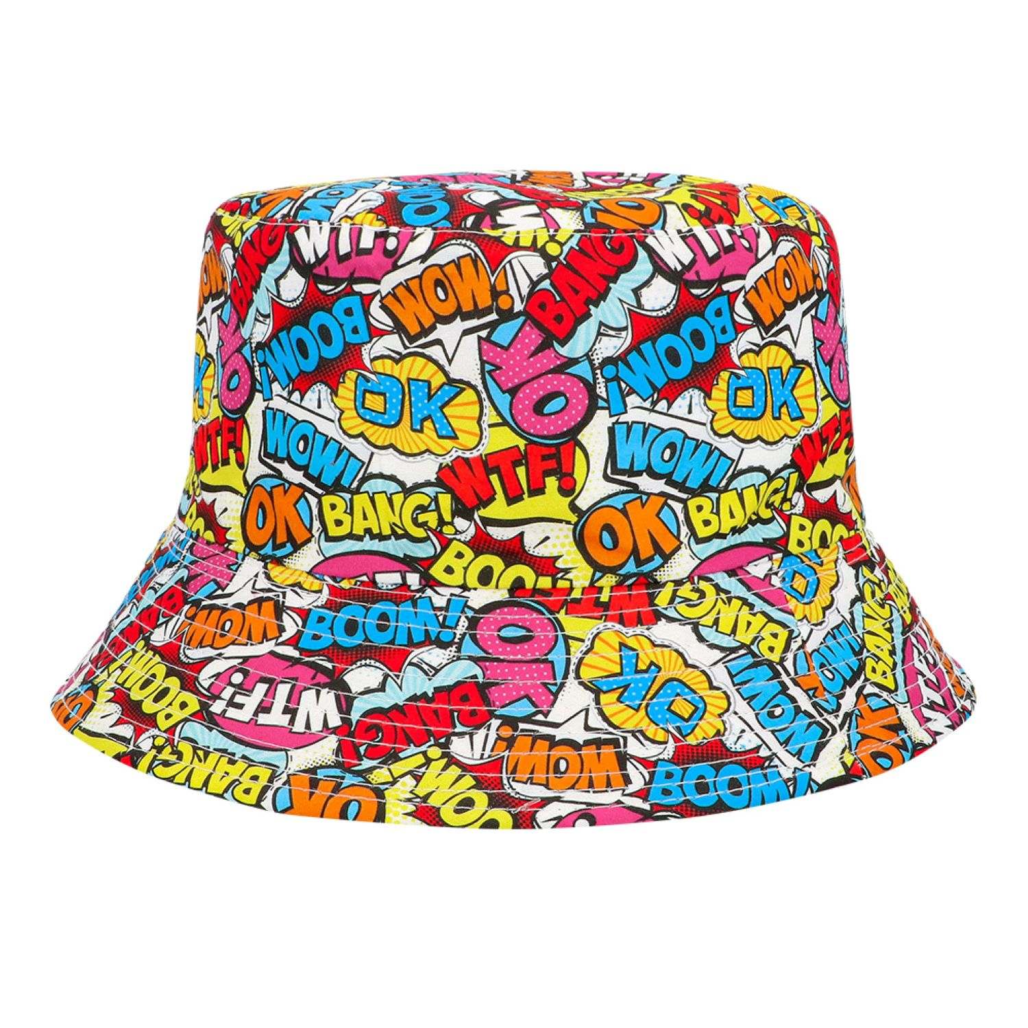 das-kost-mland-accessoires-fischerhut-rave-pop-art-bunt-eimerhut image 2