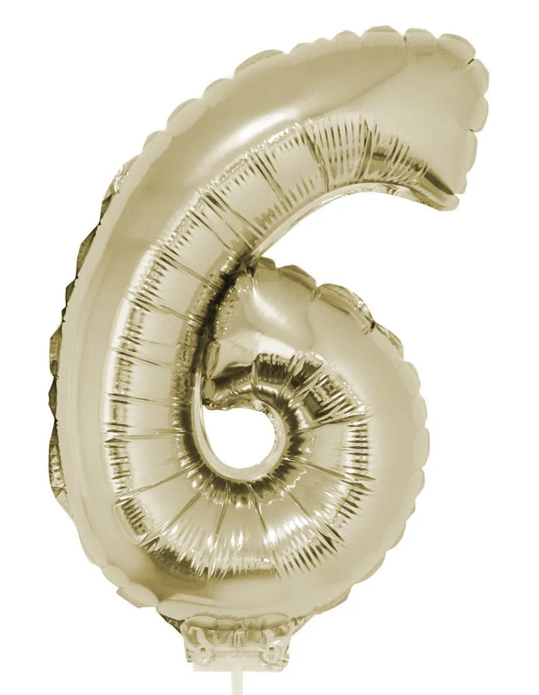 das-kost-mland-zahlen-folienballon-41cm-zahl-6-champagner image 1