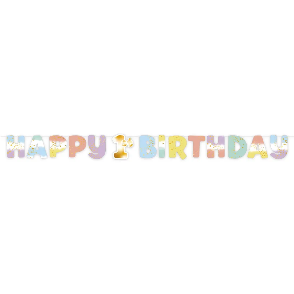 das-kost-mland-1st-birthday-rainbow-girlande-180x15-cm image 1