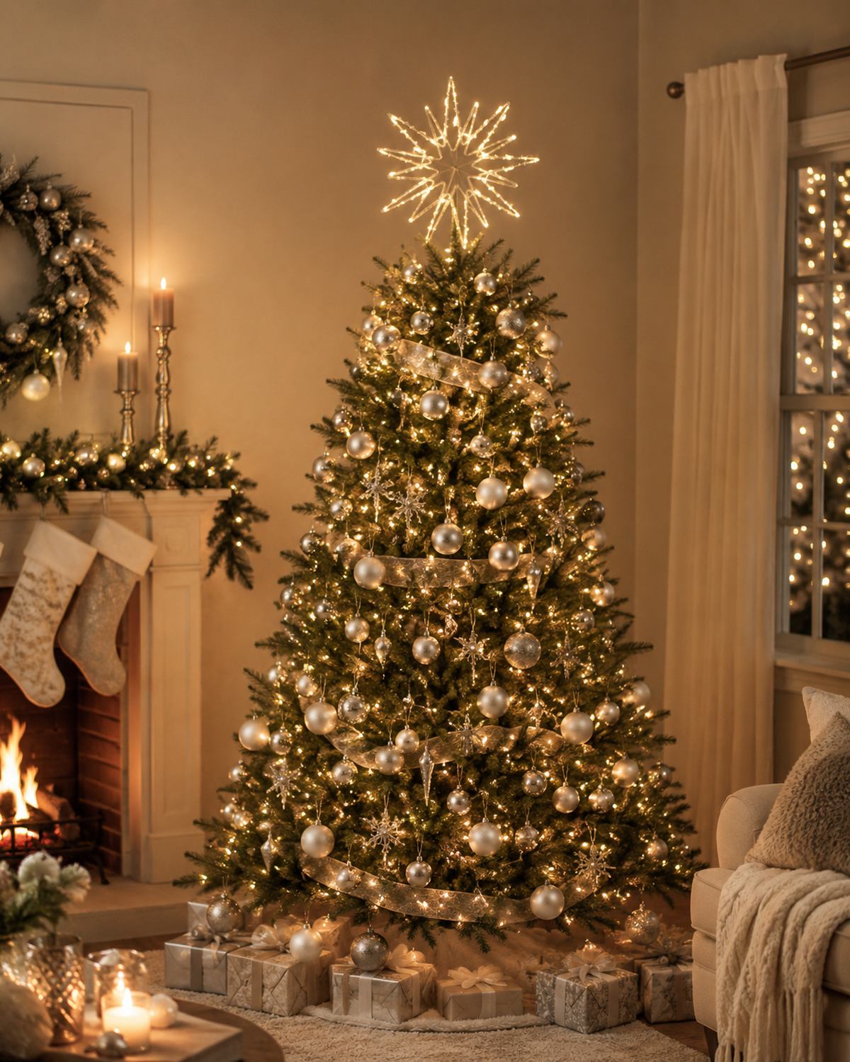 riffelmacher-doppelstern-baumspitze-christbaumspitze-led-silber image 2