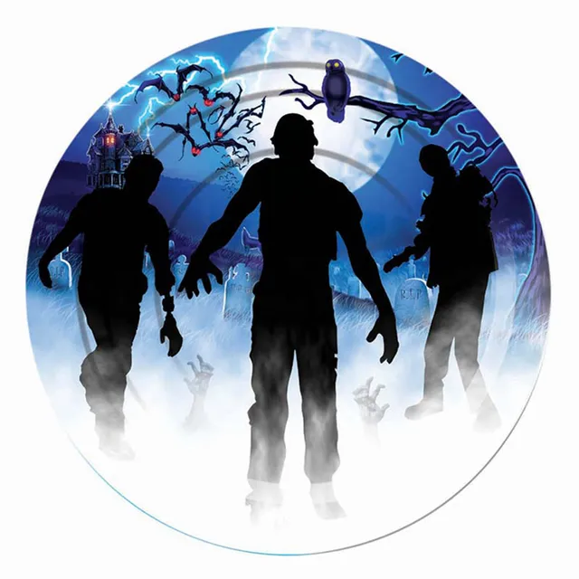 zombie-pappteller-23cm-10-stk-halloween-party image 1