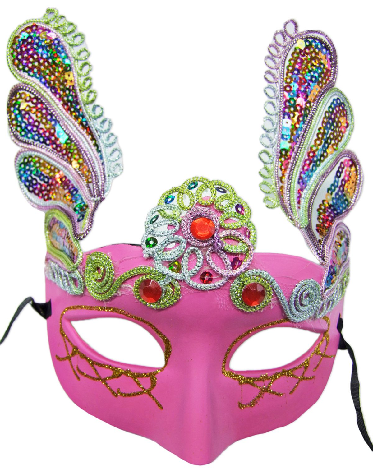 florenz-augenmaske-pink-mit-pailletten-f-r-maskenball image 6