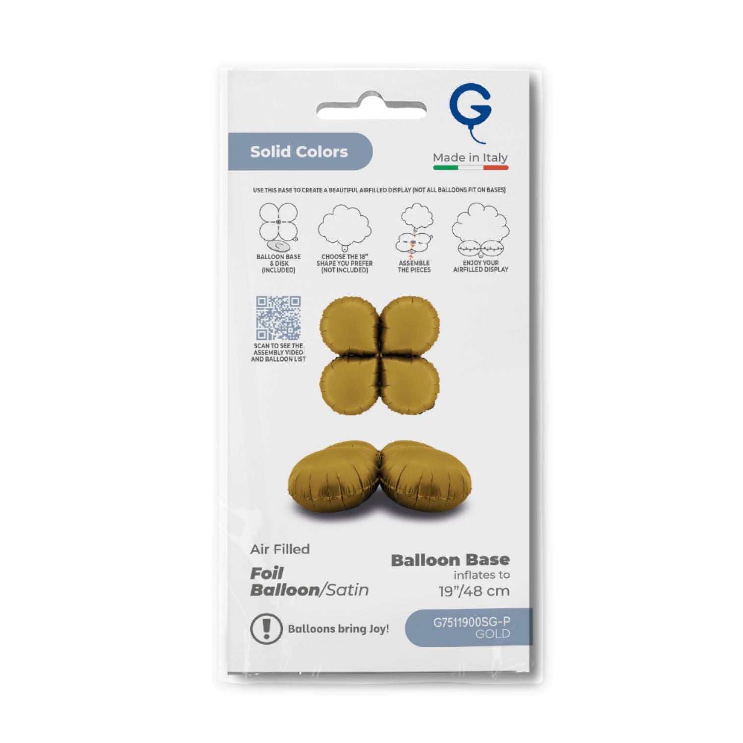 das-kost-mland-dekorationen-folienballon-base-drops-48cm-satin-gold-luft image 3