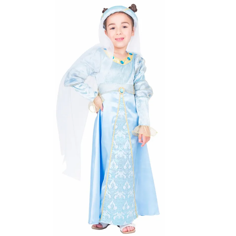 burgfr-ulein-lady-anora-kost-m-m-dchen-kleid-hellblau image 1