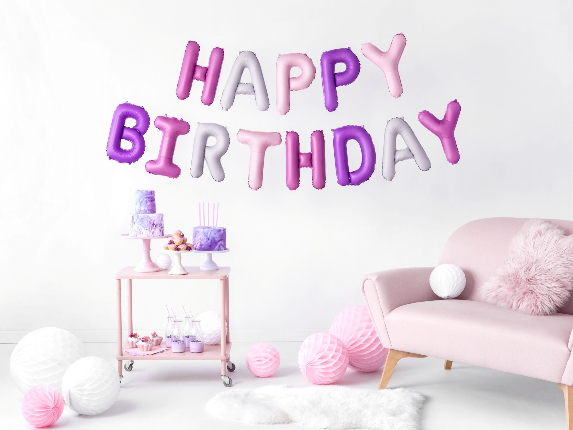 das-kost-mland-ballongirlande-happy-birthday-pink-lila-340cm image 3