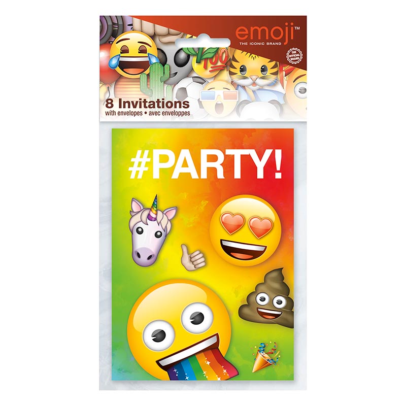 das-kost-mland-einladung-emoji-regenbogen-karte-8-stk-geburtstag image 2