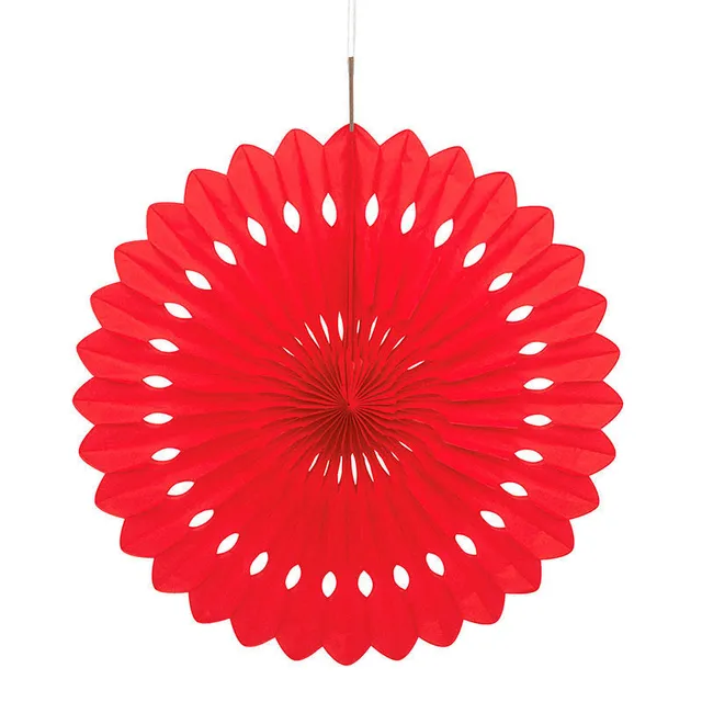 das-kost-mland-uni-dekof-cher-40-cm-rot-papierf-cher image 1