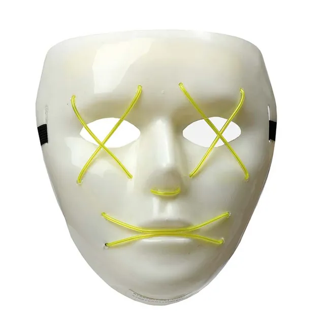 das-kost-mland-led-maske-ohne-rand-leuchtmaske-gelb image 1