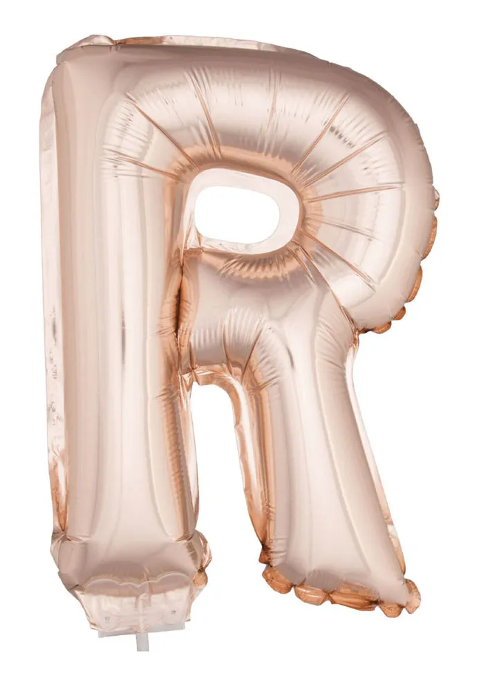 das-kost-mland-dekorationen-folienballon-41cm-ros-gold-r image 1