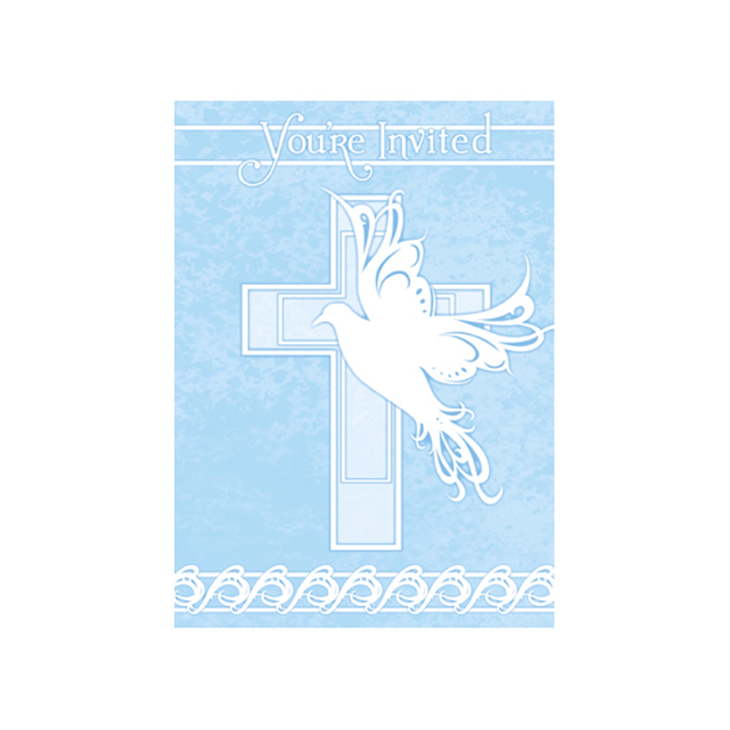 das-kost-mland-einladung-kreuz-taube-einladungskarte-blau image 1