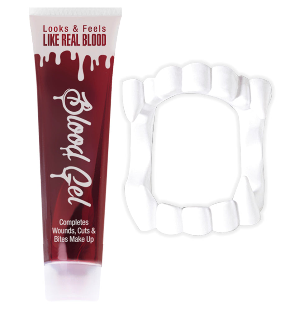 das-kost-mland-accessoires-kunstblut-tube-28-ml-mit-vampirgebiss image 3