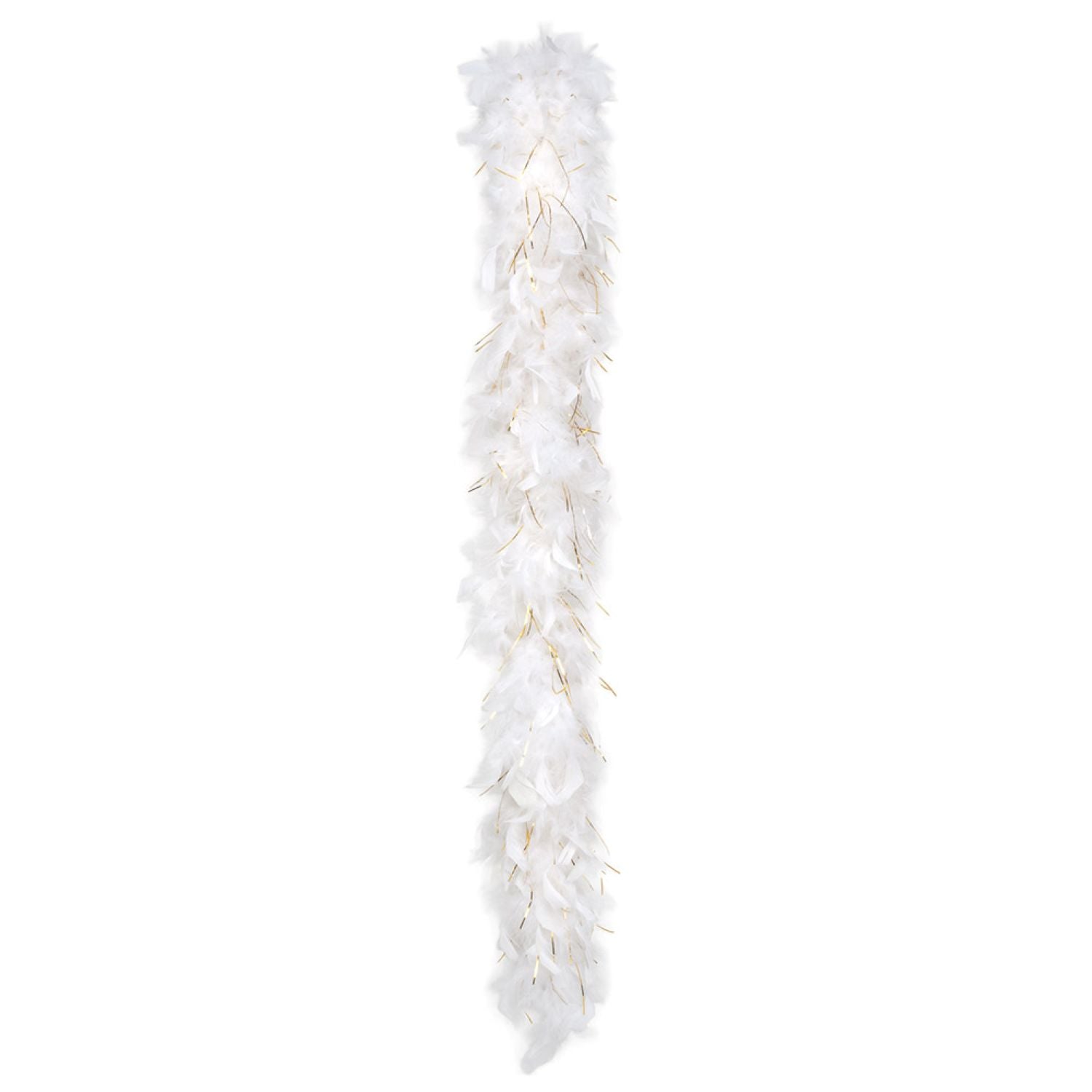 das-kost-mland-glamour-federboa-50-g-wei-gold-180-cm image 2