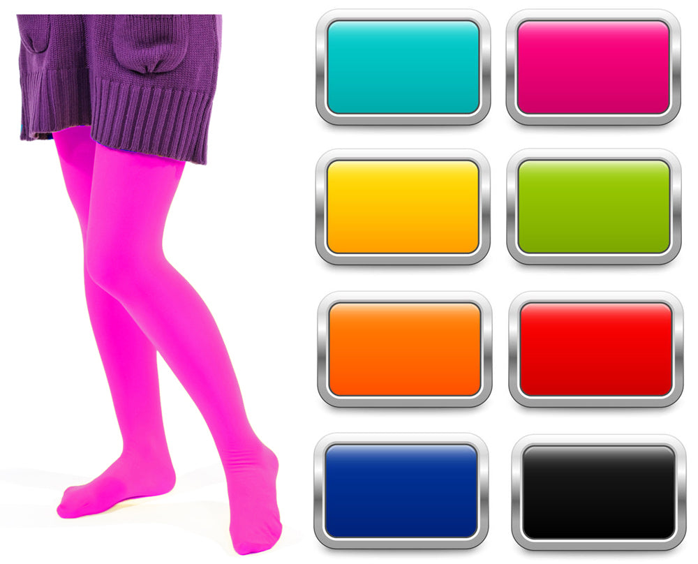 das-kost-mland-strumpfhose-kinder-neon-gelb-blickdicht image 2