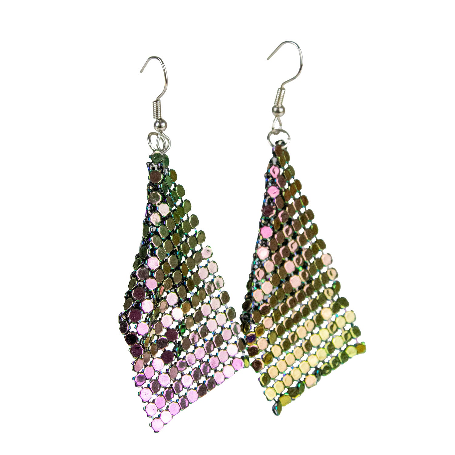 das-kost-mland-414114-regenbogen-ohrringe-disco-schmuck-bunt-glitzer image 1