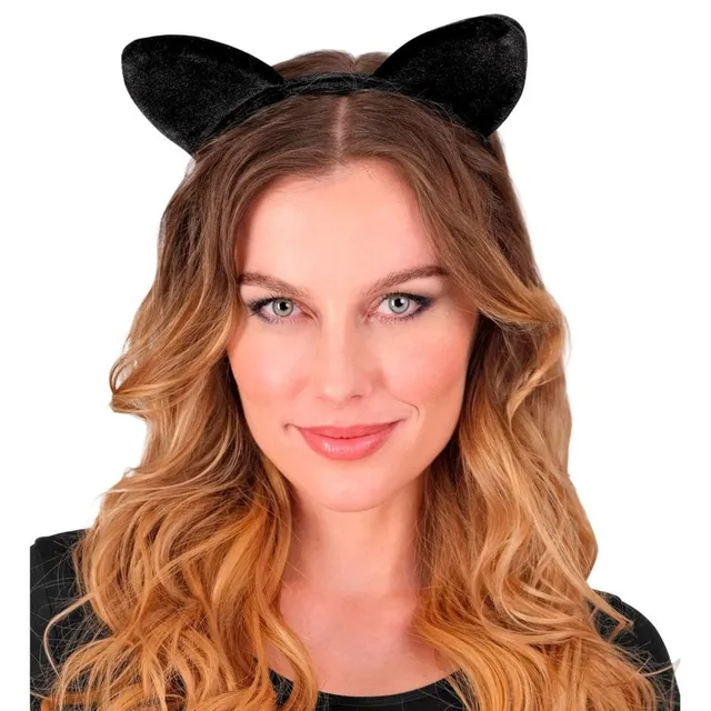 das-kost-mland-accessoires-katzenohren-haarreif-schwarz-kost-m image 1