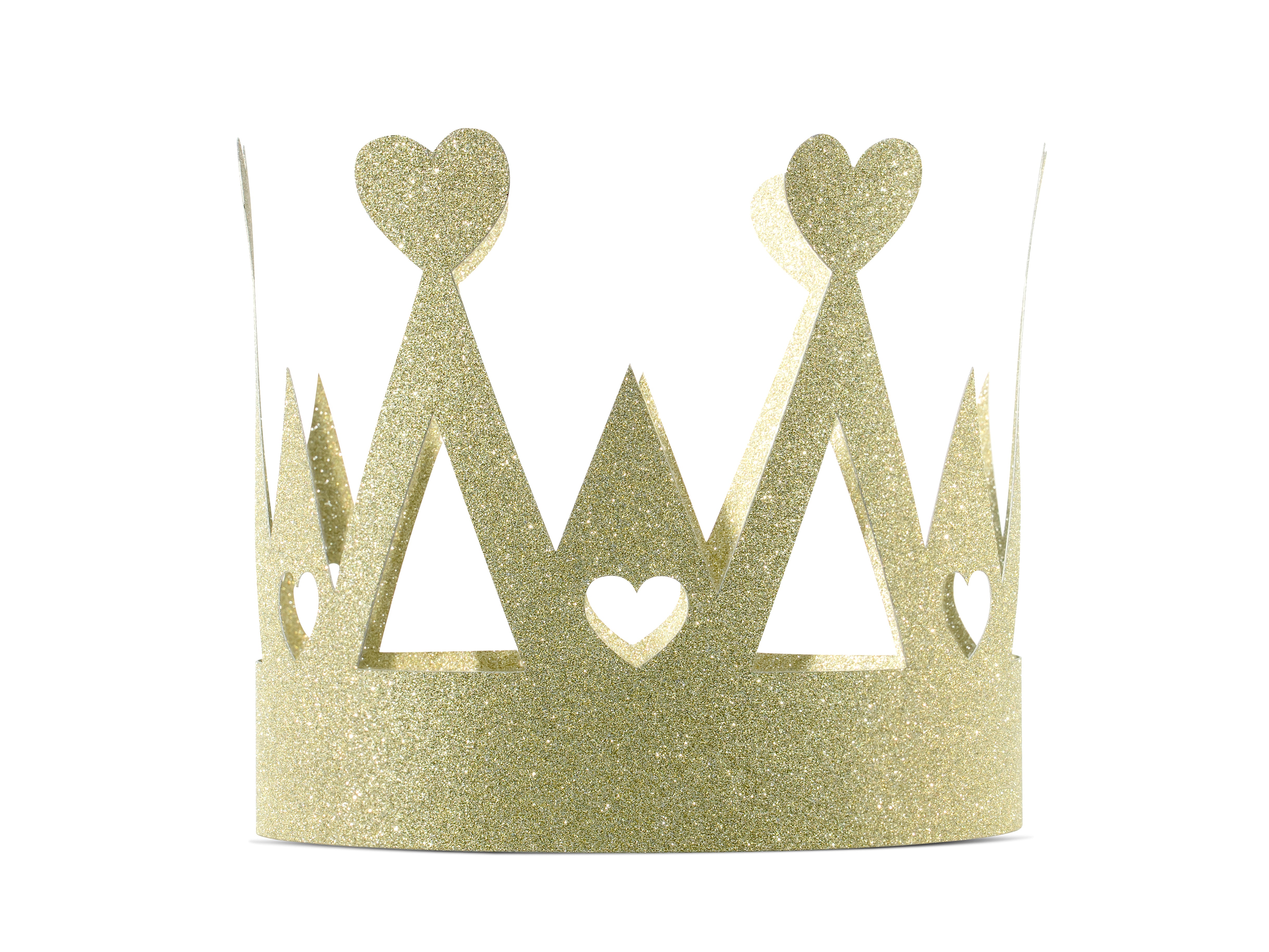 das-kost-mland-krone-gold-glitzer-herzen-partykrone image 1