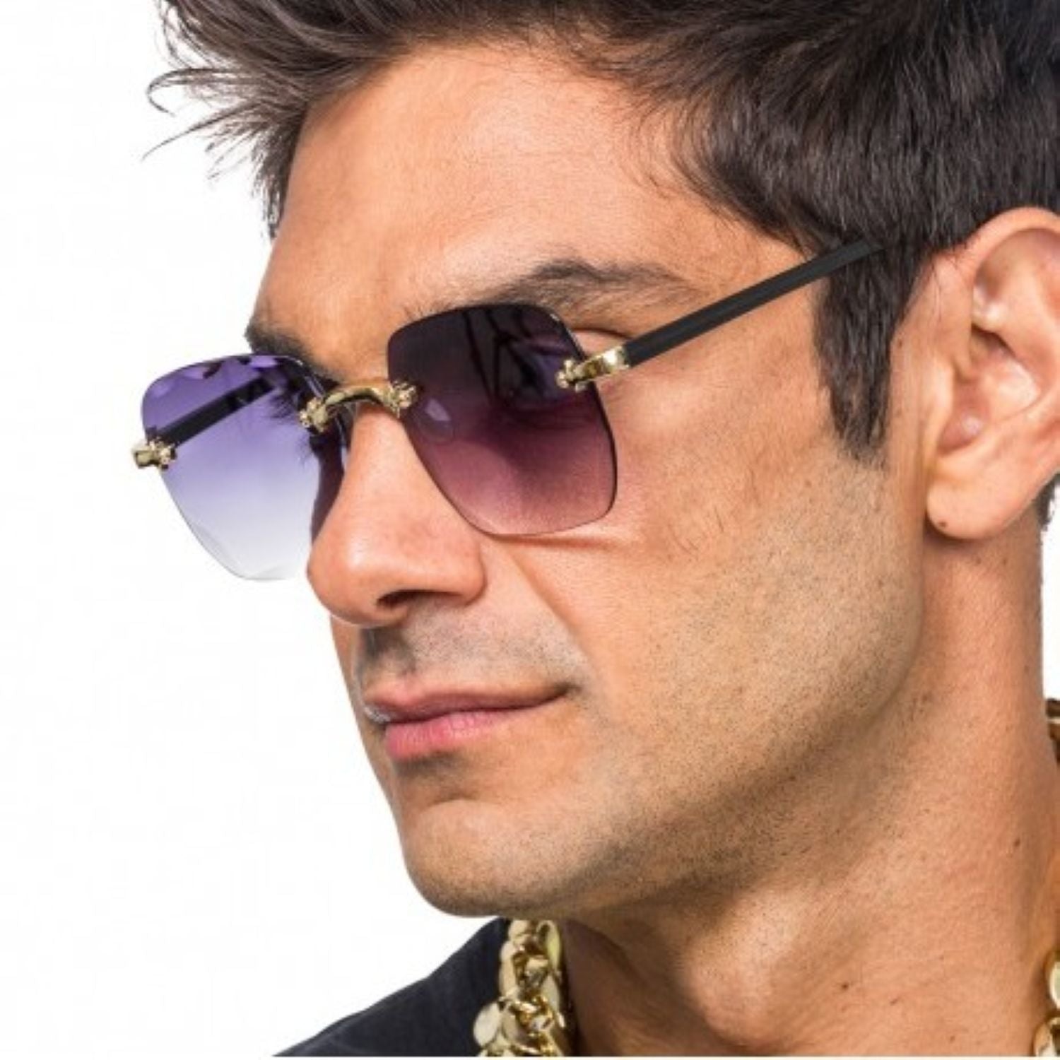 das-kost-mland-accessoires-partybrille-mitternachtsblau-rahmenlos image 1