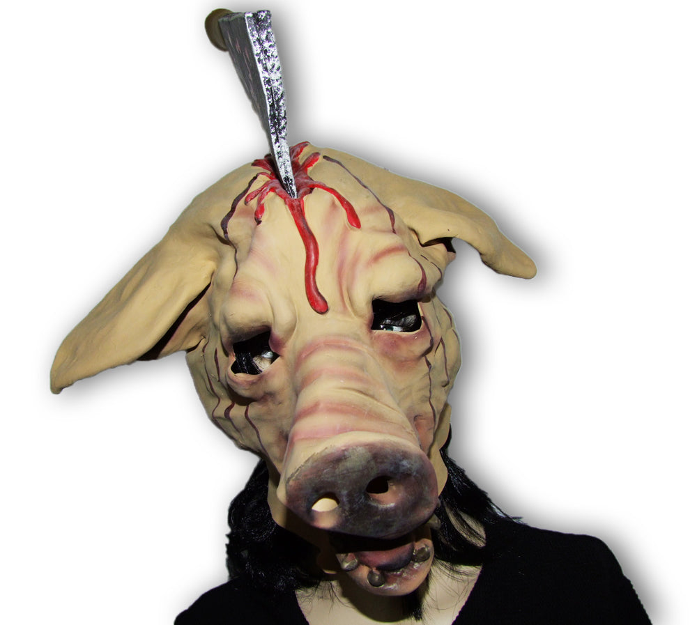 halloween-grusel-maske-schwein-mit-hackebeil-latex image 3