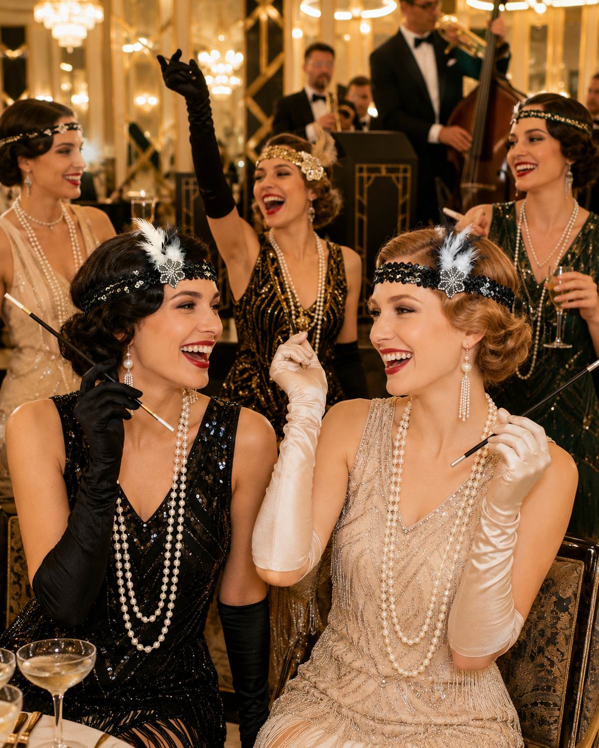 das-kost-mland-flapper-charleston-kost-mset-5-tlg-schwarz-wei-20er image 4