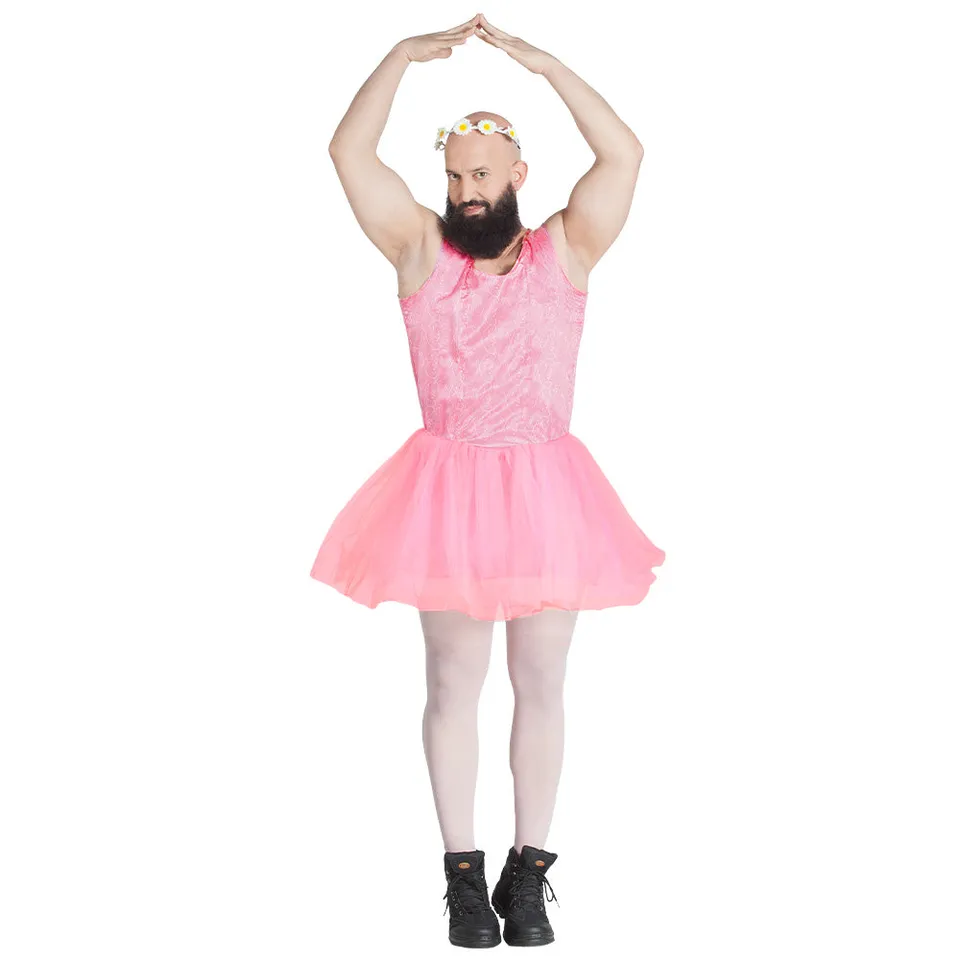 das-kost-mland-ballett-t-nzerin-kost-m-herren-rosa-t-llkleid image 1