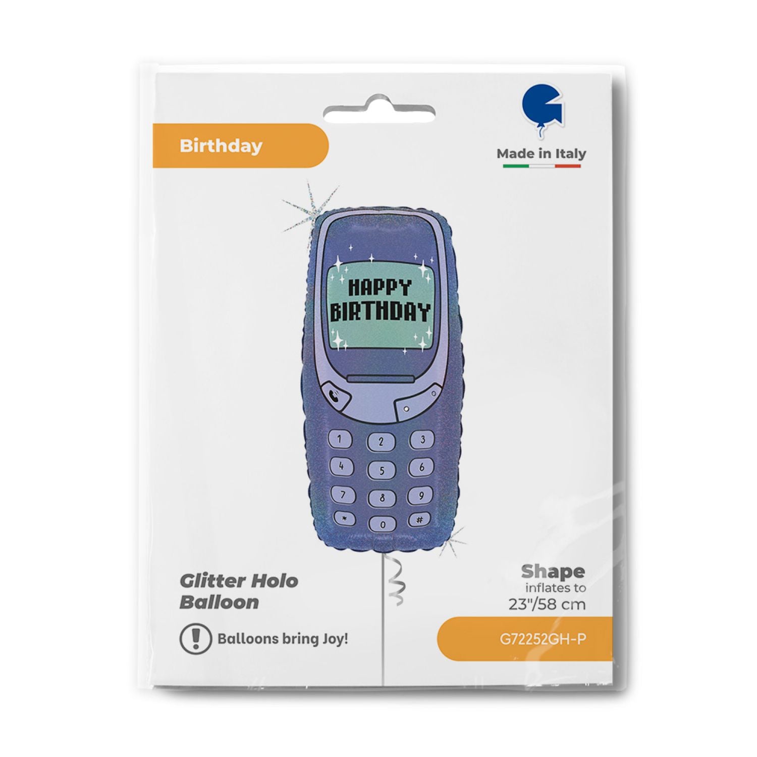 das-kost-mland-dekorationen-shape-folienballon-telefon-happy-birthday-58cm image 2