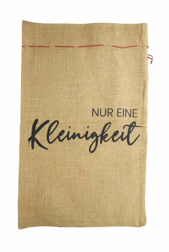 das-kost-mland-deko-jutesack-nur-eine-kleinigkeit-50x80-natur image 1
