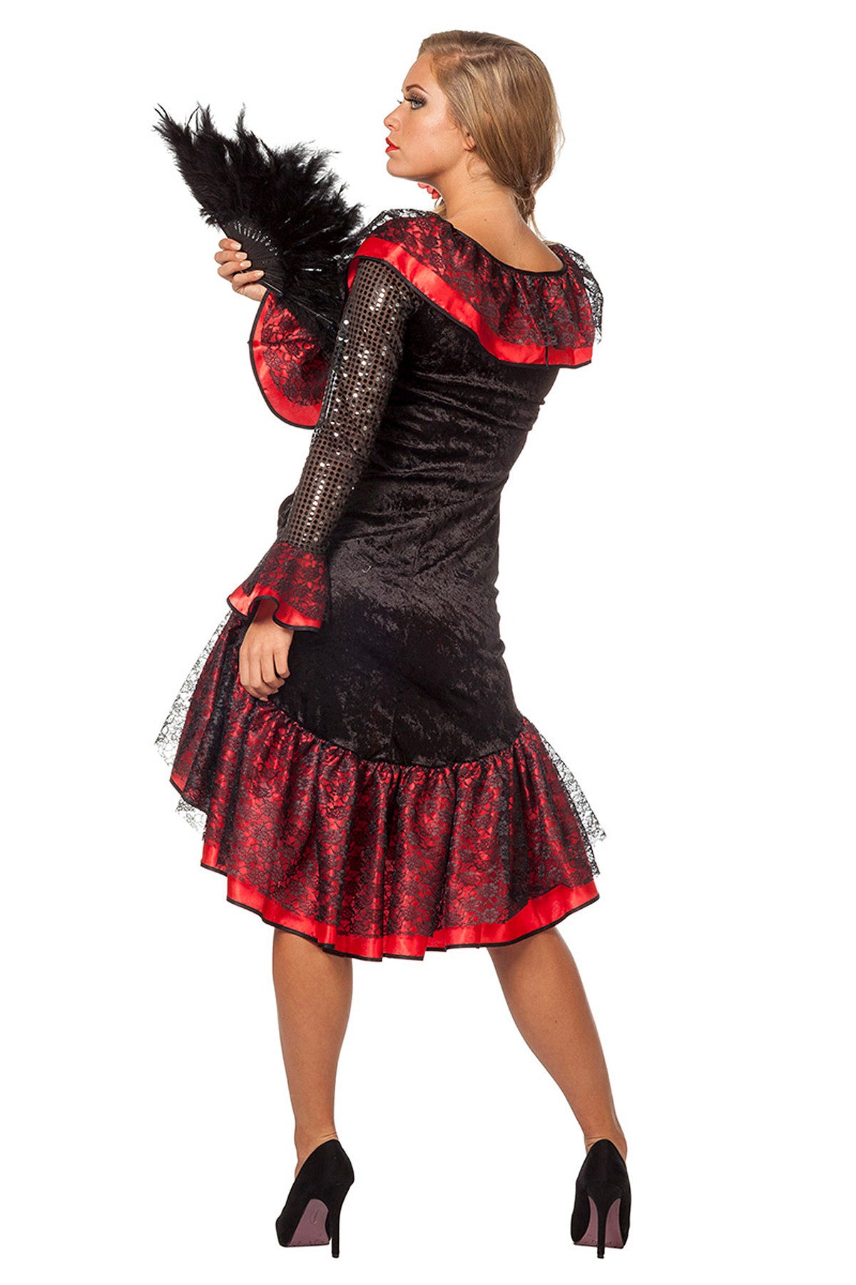 das-kost-mland-damen-spanierin-adelina-kleid-schwarz-rot-38 image 3