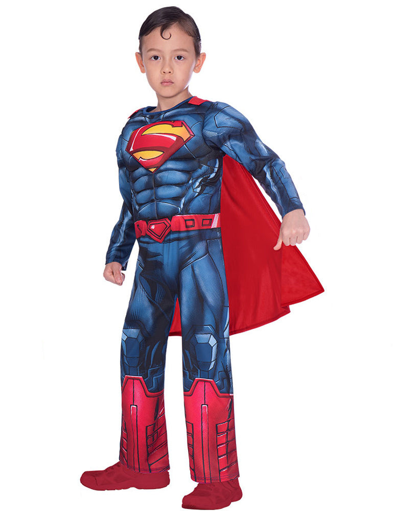 das-kost-mland-superman-classic-kost-m-jungen-blau-rot-6-8-jahre image 2