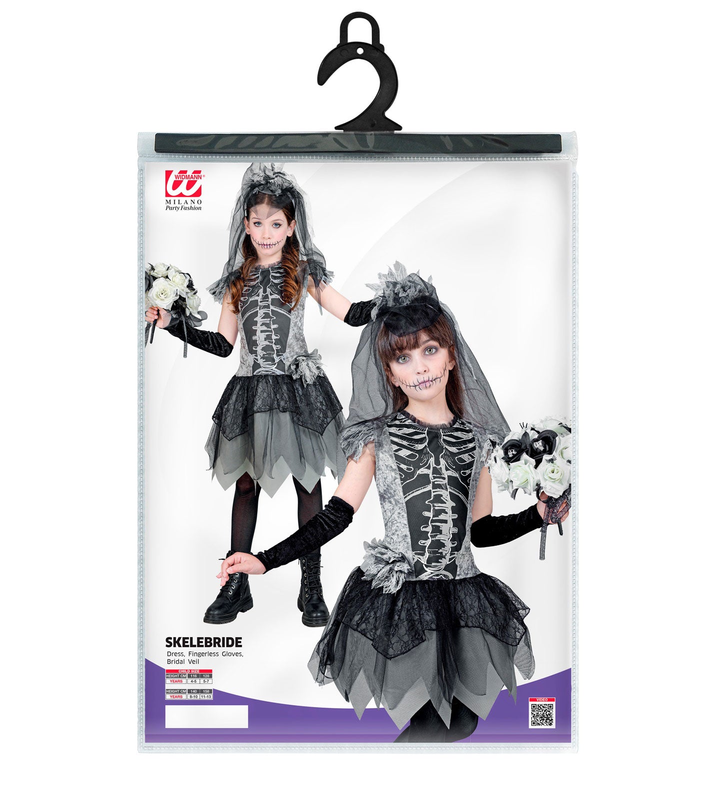 das-kost-mland-geisterbraut-kinderkost-m-skelett-kleid-grau-128 image 4