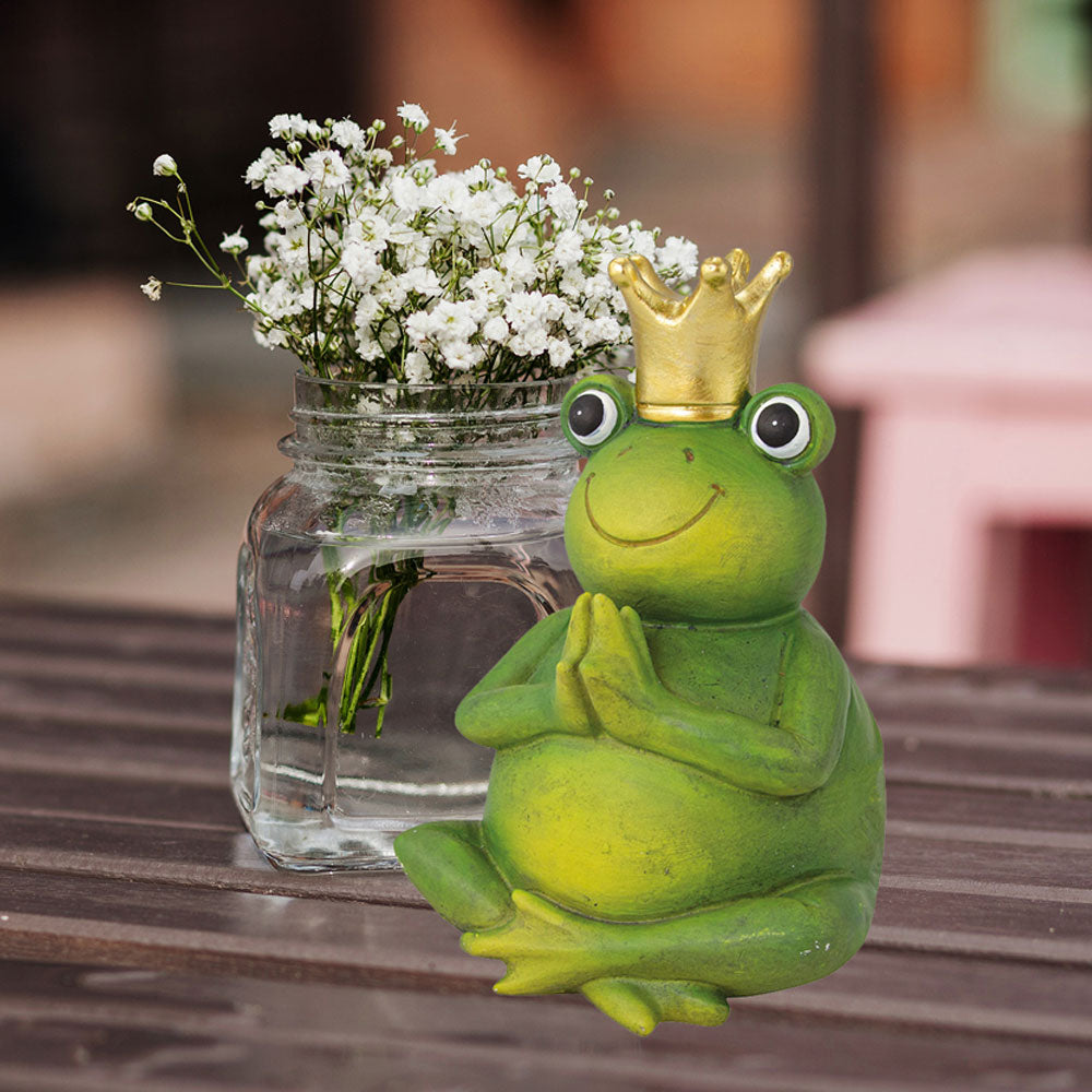 riffelmacher-yoga-froschk-nig-07981-dekofigur-20-cm-polyresin image 3