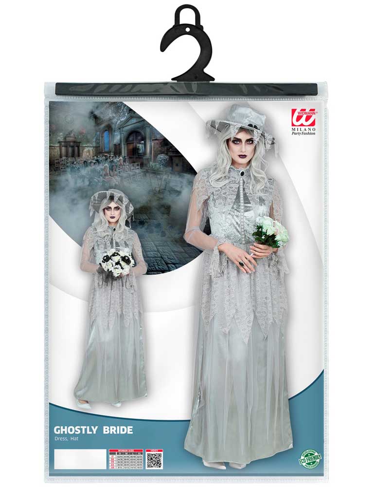 das-kost-mland-damen-geisterbraut-kost-m-kleid-hut-grau-gr-l image 5