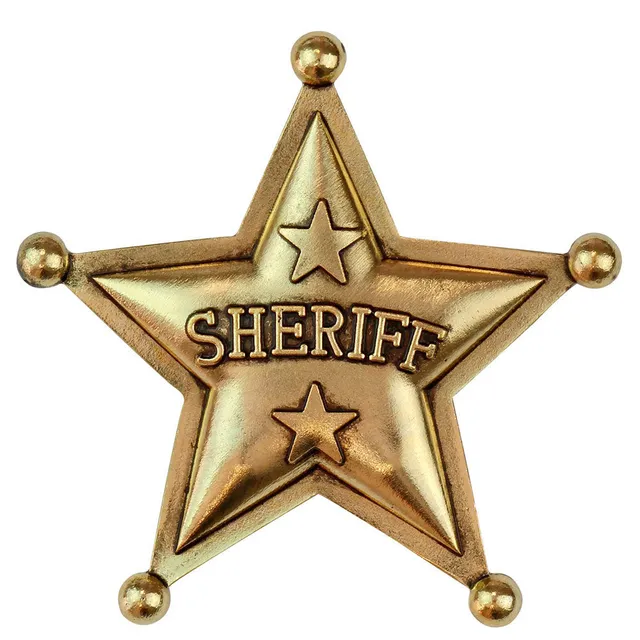 das-kost-mland-sheriff-stern-accessoire-gold-metall image 1